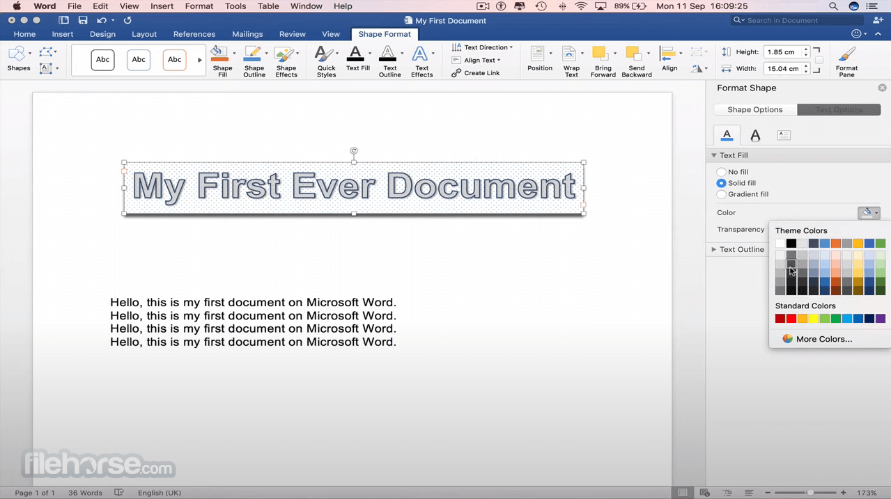 word document for mac free